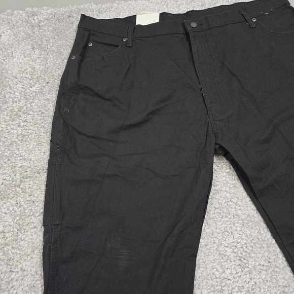 Dickies Pants Mens 42x32 Black‎ Duck Carpenter Relaxed Fit Flex Outdoors Work - Picture 3 of 12